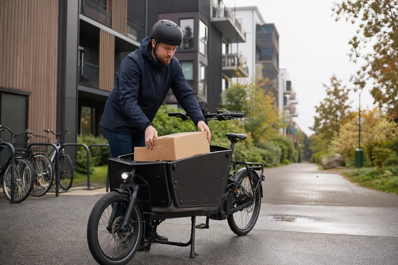 Budcykel med elmotor för företag: test och jämförelse för bud och leverans