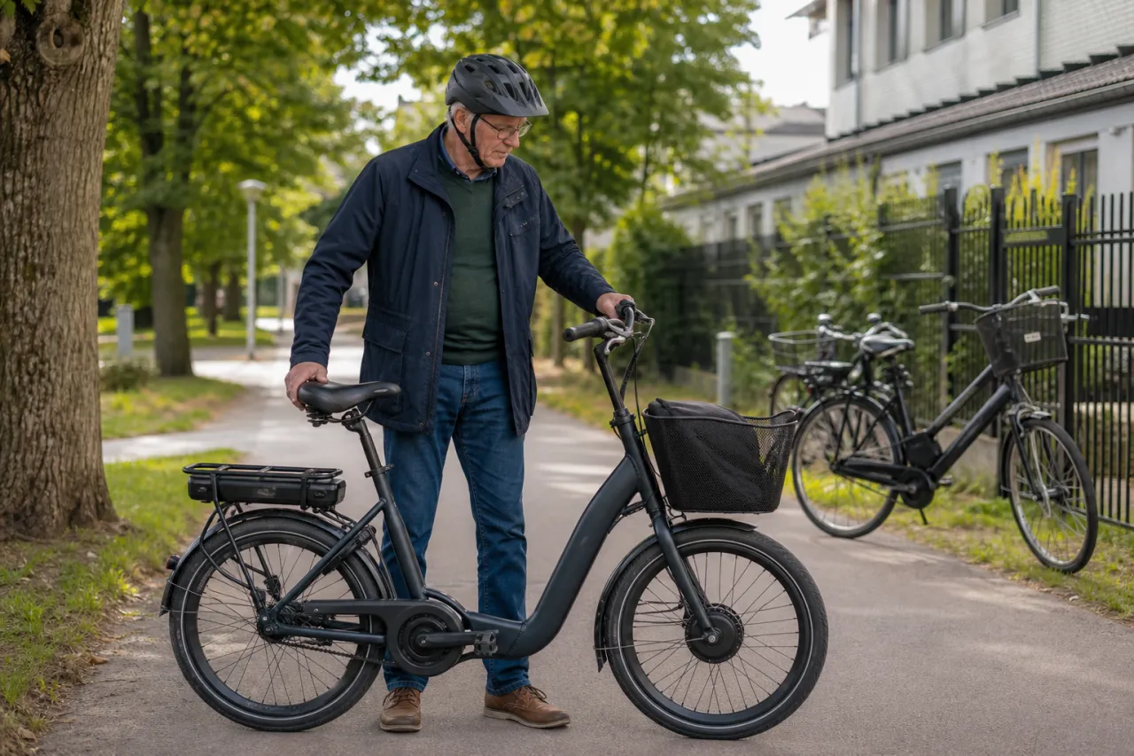 Låginstegs-elcykel för senior i test: stabilitet, broms och enkelhet
