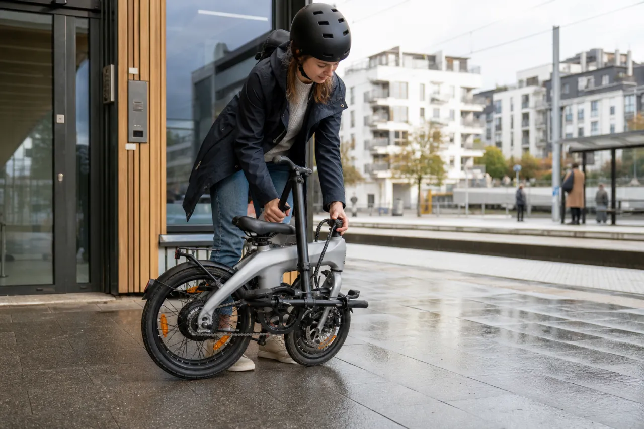 Hopfällbar elcykel bäst i test för pendling