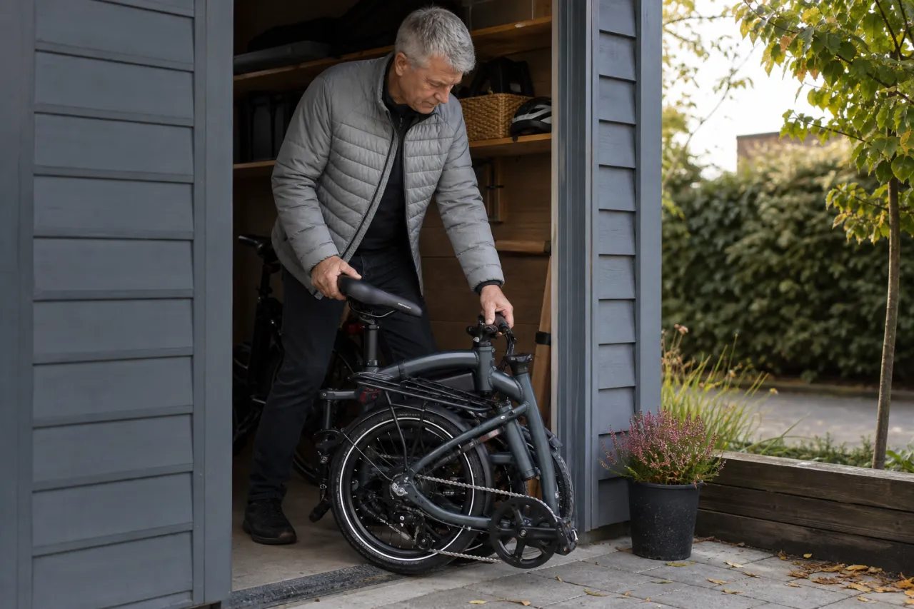 Hopfällbar elcykel för senior: vad mätvärdena faktiskt visar