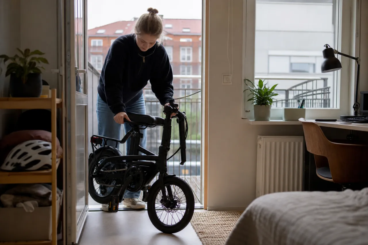 Hopfällbar elcykel för studentbudget: håller den vad den lovar?