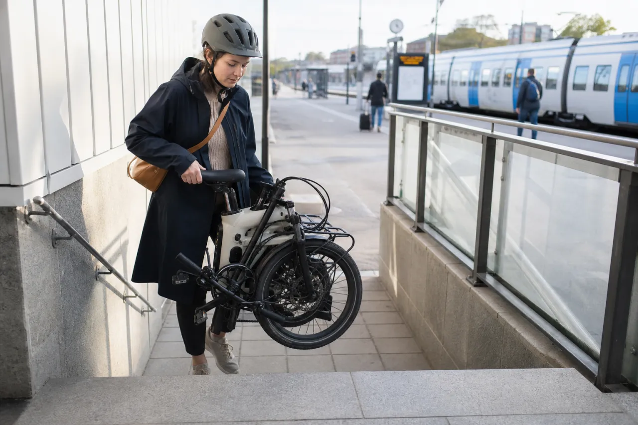 Vikttest av hopfällbara elcyklar – vad 18–25 kg betyder i vardagen