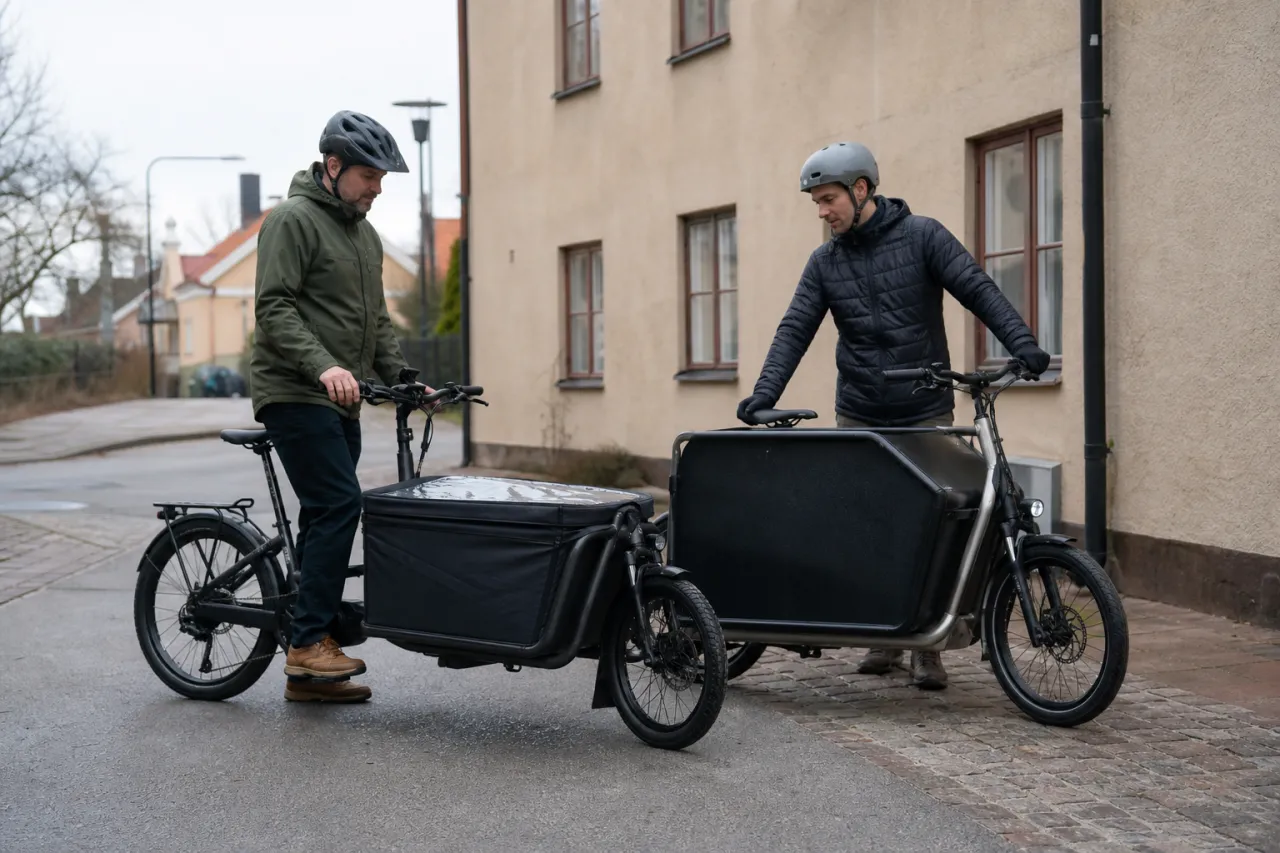 Backtest: så märks mittmotor mot navmotor på lastcykel