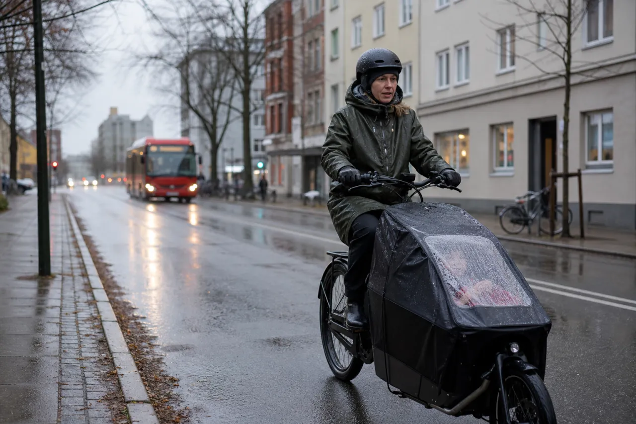 Regnkläder för elcykelpendling: vattentätt vs. vattenavvisande
