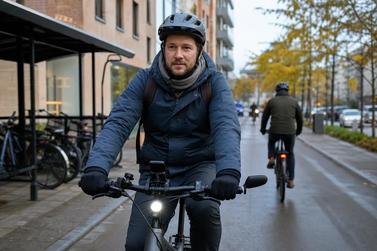 Wahoo på pendlar-elcykeln: cykeldator, radar och sensorer